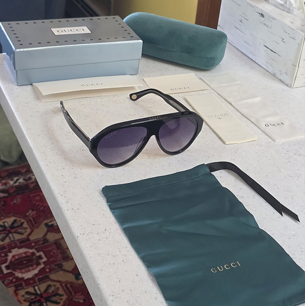 MADE IN ITALY GUCCI AVIATOR GG0479S SUNGLASSES - Picture 16 of 16